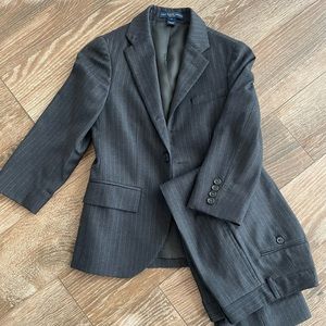 Polo Ralph Lauren Blue Label Charcoal Pinstripe Suit